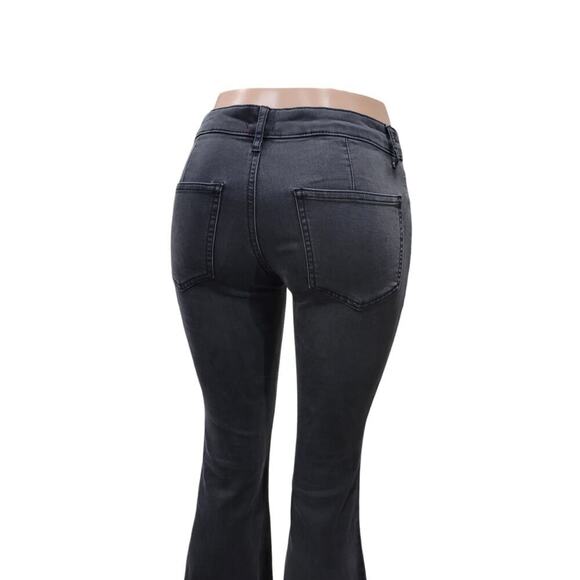 Urban Outfitters BDG‎ Flare Bell Bottom Stretch Denim Jeans Size 28 Washed Black - Picture 8 of 14